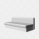 Угловой диван "Лира" без боковин 1600 мм (еврокнижка) 